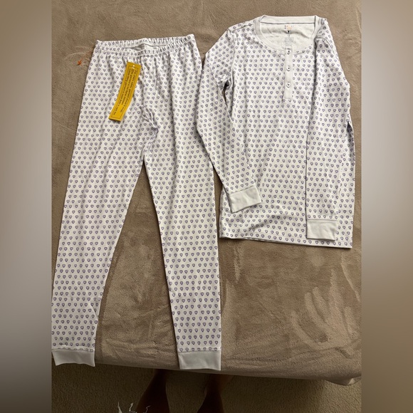 Roller Rabbit White and Blue Heart Pajama Set - Picture 4 of 5